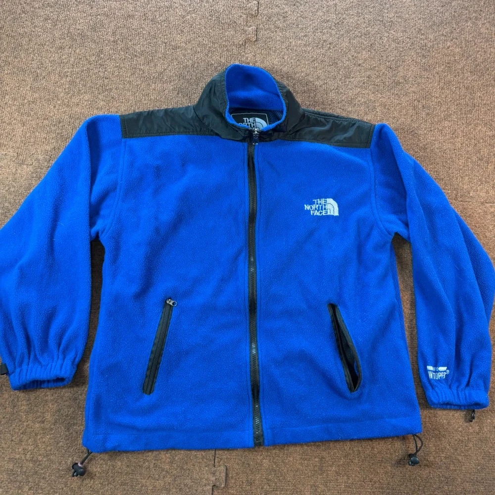 A- The North Face Summit Series Fleece Jacket Mens Medium Full Zip Denali Style